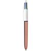 Στυλό διαρκείας BIC 4 Χρώματα Rose Gold 1,00mm (Διάφορα χρώματα)